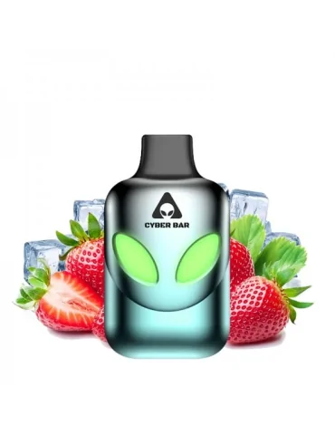 AL600 Strawberry Ice 10mg 600puff - Cyber Bar Disposable Vape