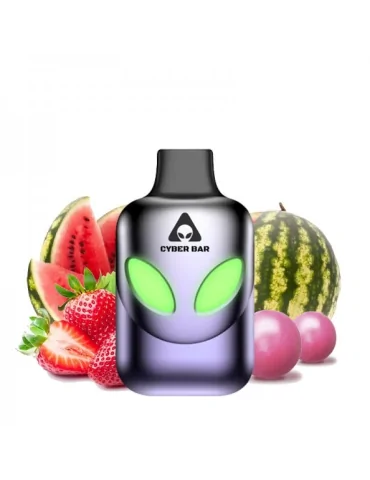 AL600 Strawberry Watermelon Bubblegum 10mg 600puff - Cyber Bar Disposable Vape