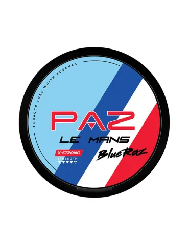 PAZ Le Mans Blue Raz 20mg Nicotine Pouches