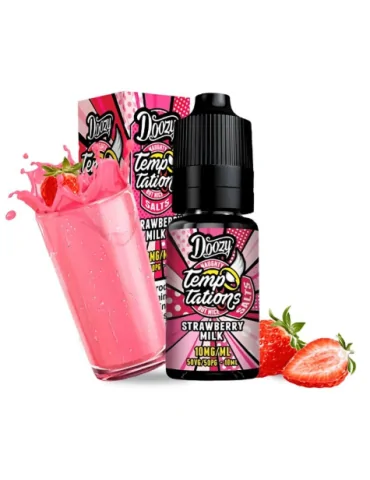 Doozy Temptations Nic Salts Strawberry Milk 10ml 10mg