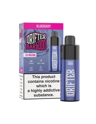 Drifter Bar Blueberry 20mg 6000puffs Disposable Vape