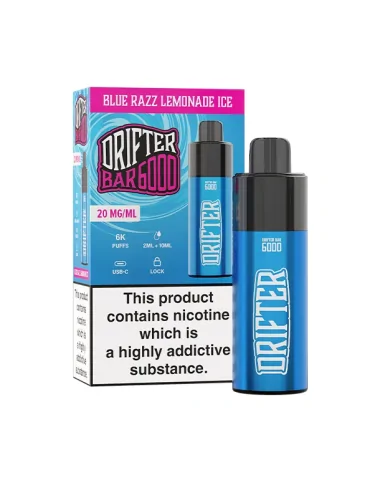 Drifter Bar Blue Razz Lemonade Ice 20mg 6000puffs Disposable Vape