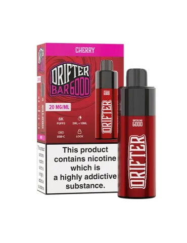 Drifter Bar Cherry 20mg 6000puffs Disposable Vape