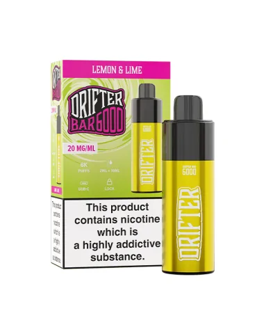 Drifter Bar Lemon & Lime 20mg 6000puffs Disposable Vape