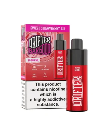 Drifter Bar Sweet Strawberry Ice 20mg 6000puffs Disposable Vape