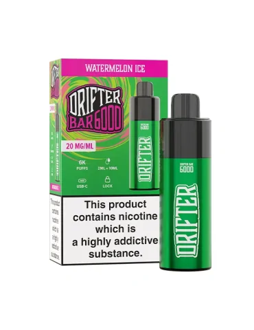 Drifter Bar Watermelon Ice 20mg 6000puffs Disposable Vape