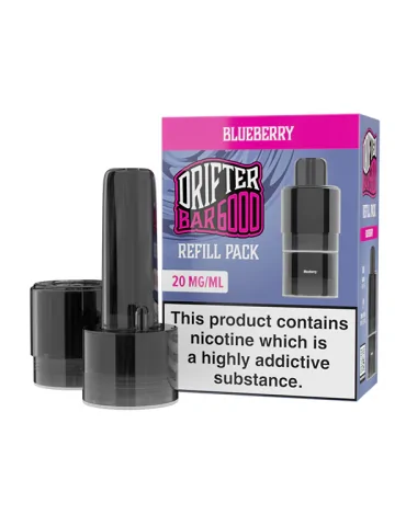 Drifter Bar Blueberry 20mg 6000puffs Prefilled Pods