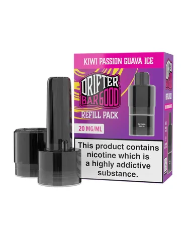 Drifter Bar Kiwi Passionfruit Guava 20mg 6000puffs Prefilled Pods