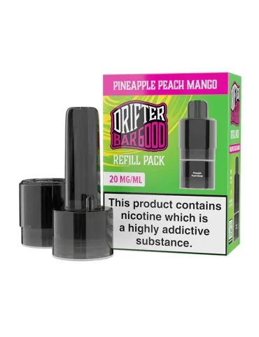 Drifter Bar Pineapple Peach Mango 20mg 6000puffs Prefilled Pods