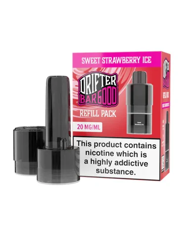 Drifter Bar Sweet Strawberry Ice 20mg 6000puffs Prefilled Pods