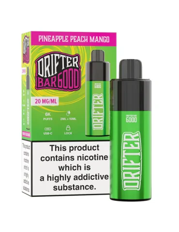 Drifter Bar Pineapple Peach Mango 20mg 6000puffs Disposable Vape