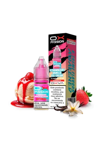 Oxva Ox Passion Nic Salts Strawberry Vanilla Ice Cream 20mg 10ml E liquid