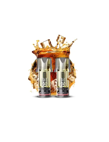 Vapes Bars Diamond Click Pod Cartridge Copper Cola 2pcs 20mg 1200 puffs