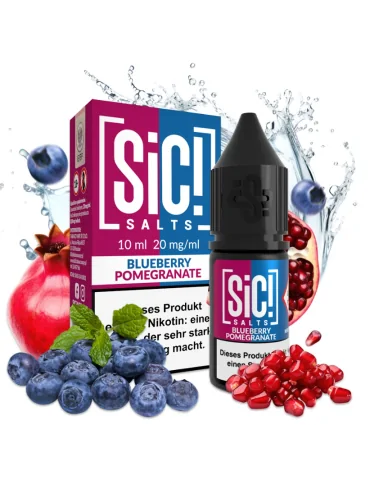 Sic! Nic Salt Blueberry Pomegranate 20mg 10ml E liquid