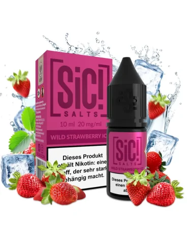 Sic! Nic Salt Wild Strawberry Ice 20mg 10ml E liquid