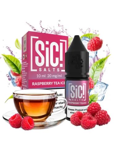 Sic! Nic Salt Raspberry Tea Ice 20mg 10ml E liquid