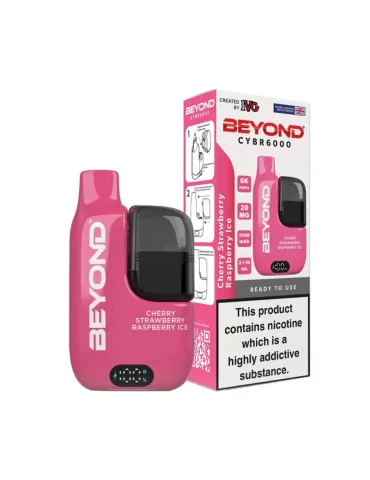 IVG Beyond CYBR 6000 puffs 20mg Cherry Strawberry Raspberry Ice Disposable Vape