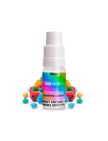 Bar Nicsalts Rainbow Candy 20mg 10ml 50/50 E liquid