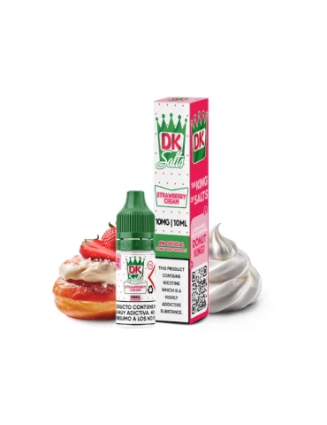 Donut King Nic Salts Strawberry Cream 10mg 10ml E liquid