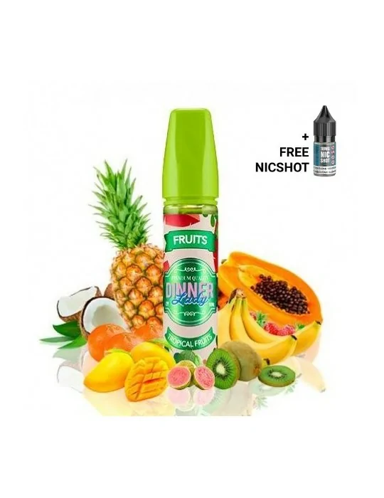 Dinner Lady Tropical Fruits 0mg 50ml 70/30