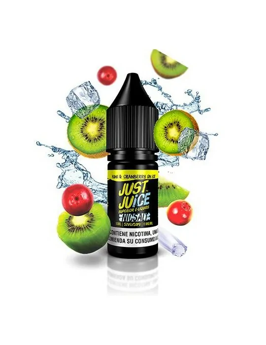 Just Juice Nic Salt Kiwi & Cranberry On Ice 10ml 20mg