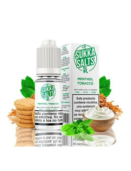 Sukka Salts Tobacco Menthol 10ml 20mg 50/50