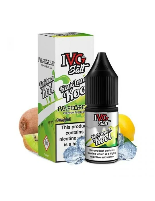 Kiwi Lemon Kool IVG NicSalt 10ml 10mg 50/50 E-líquido De Sal De Nicotina