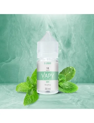Nic Salt Vapy Mint 18mg E-liquid 30ML 50/50