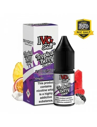 Ivg Salts Tropical Berry 10mg 10ml 50/50 Nicotine Salt E-liquid