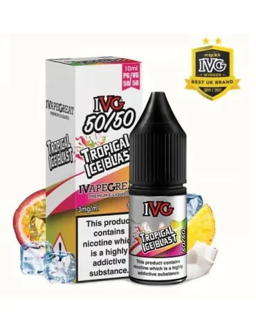 IVG Tropical Ice Blast 50:50 10ml 3mg Nicotine E-liquid