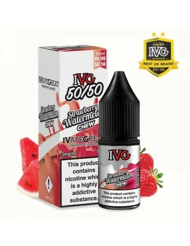 IVG Strawberry Watermelon Chew 50:50 10ml 3mg Nicotine E-liquid