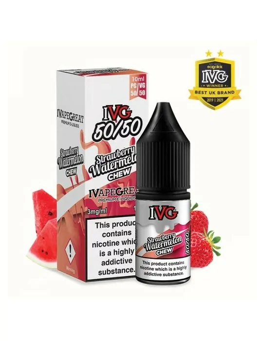 IVG Strawberry Watermelon Chew 50:50 10ml 3mg