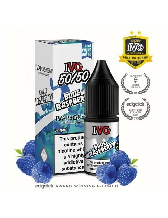 IVG Blue Raspberry 50:50 10ml 3mg