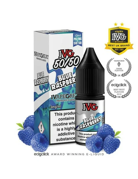 IVG 50/50 Blue Raspberry 12mg 10ml