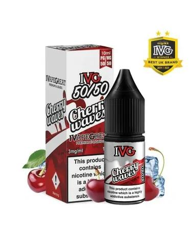 IVG 50/50 Cherry Waves 12mg 10ml Nicotine E-liquid