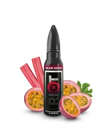 Riot Prefilled 60ml 20mg Nic Salt Deluxe Passionfruit & Rhubarb 50/50