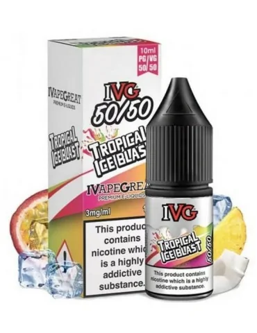 IVG Tropical Ice Blast 50:50 10ml 18mg Nicotine E-liquids
