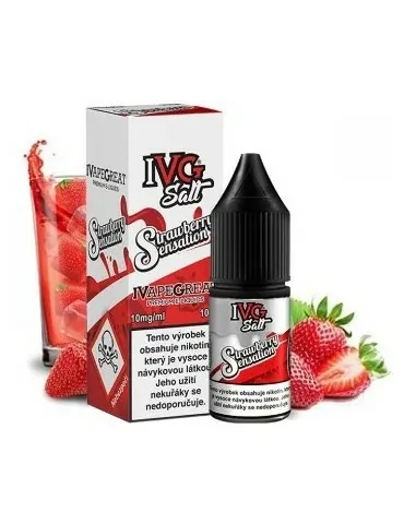 IVG Strawberry Sensation 50:50 10ml 18mg Nikotine E-liquid