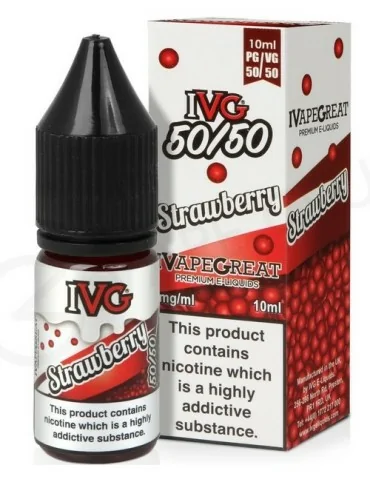 IVG Strawberry 50:50 10ml 6mg Nicotine E-liquid