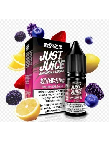 Just Juice Nic Salt Fusion Berry Burst & Lemonade 10ml 5mg