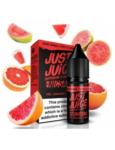 Just Juice Nic Salt Blood Orange Citrus & Guava 10ml 5mg