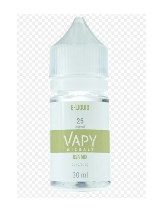 VAPY Nicsalts USA Mix 50/50 25mg 30ml (EXPIRATION DATE IN 2 MONTHS)