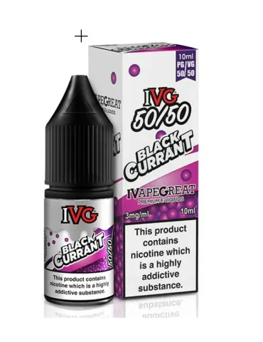 Ivg Blackcurrant 12mg 10ml 50/50 Nicotine E-liquid