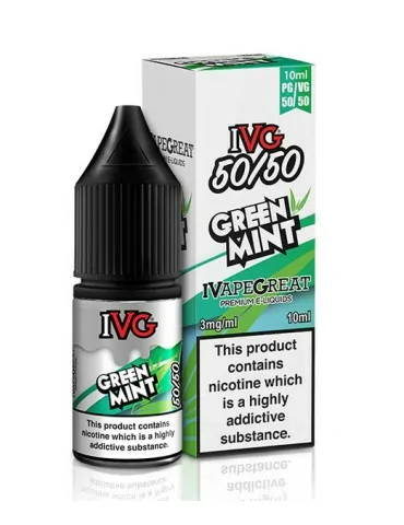 Ivg Green Mint 3mg 10ml 50/50 Nicotine E-liquid