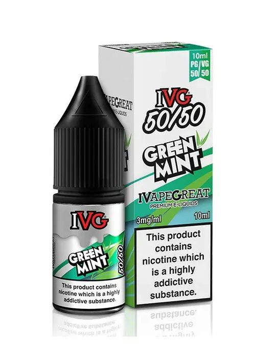 Ivg Green Mint 3mg 10ml 50/50 e-liquid