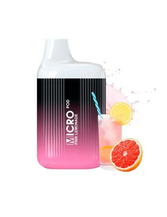 Micro Pod Disposable Pink Lemonade 20mg 600 Puff Mesh Coil