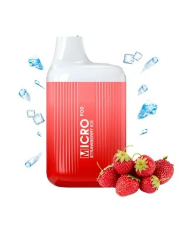 Micro Pod Disposable Strawberry Ice 20mg 600 Puff Mesh Coil