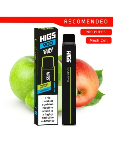 HIGS XL 900 puffs Double Apple Mesh-Coil 20mg Cigarette Electronique