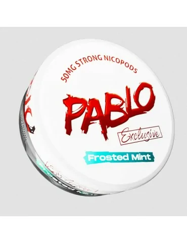 PABLO EXCLUSIVE FROSTED MINT 50mg Nicotine Pouches