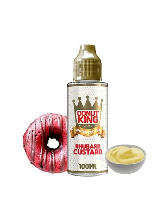Donut King Limited Edition Rhubarb & Custard 100ml E liquid
